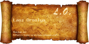 Lasz Orsolya névjegykártya