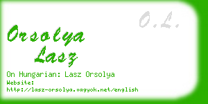 orsolya lasz business card